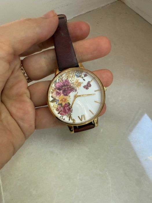 Жіночий годинник 38 Olivia Burton женские часы цветочый мотив