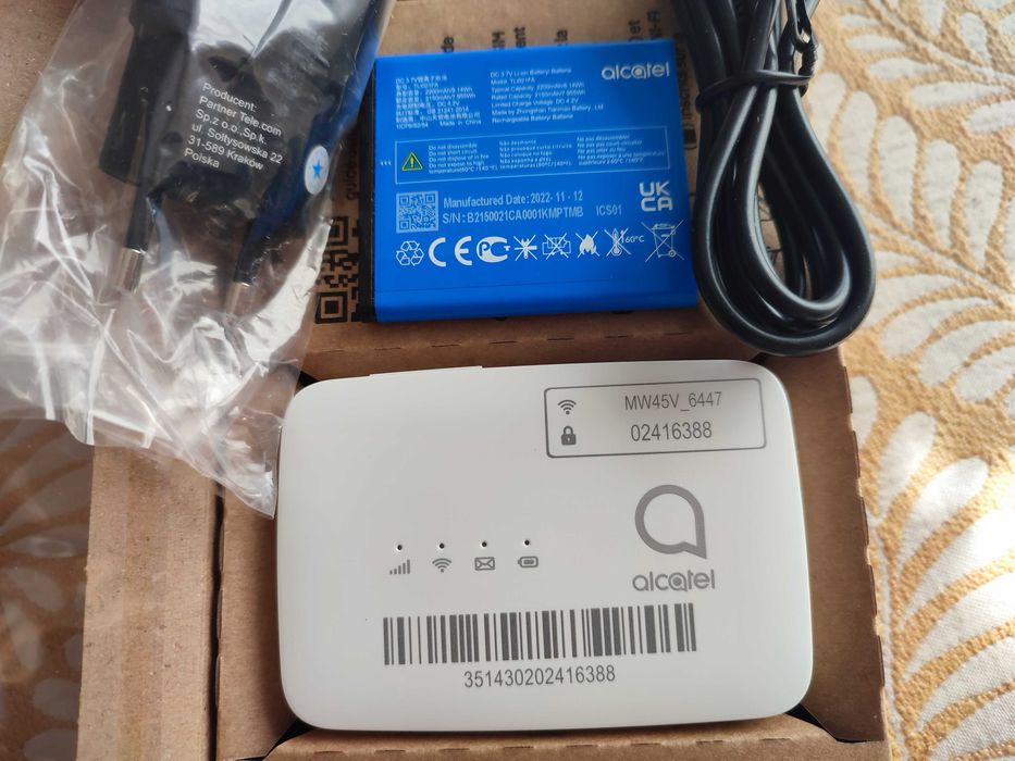 Alcatel MW45V 4G Router hotspot