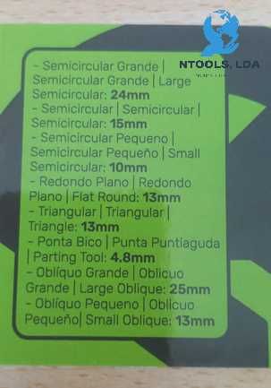 Conjunto de Formões Buris Cinzel Grosas Goivas Plainas para Madeira