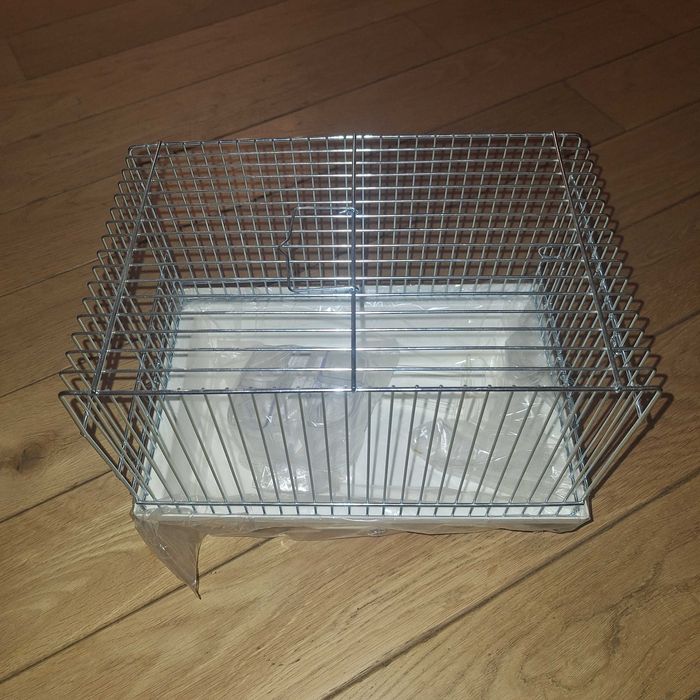 Klatka Inter-Zoo Kanarek Mini Ocynk 30 x 20 x 24 cm Biała dla Kanarka