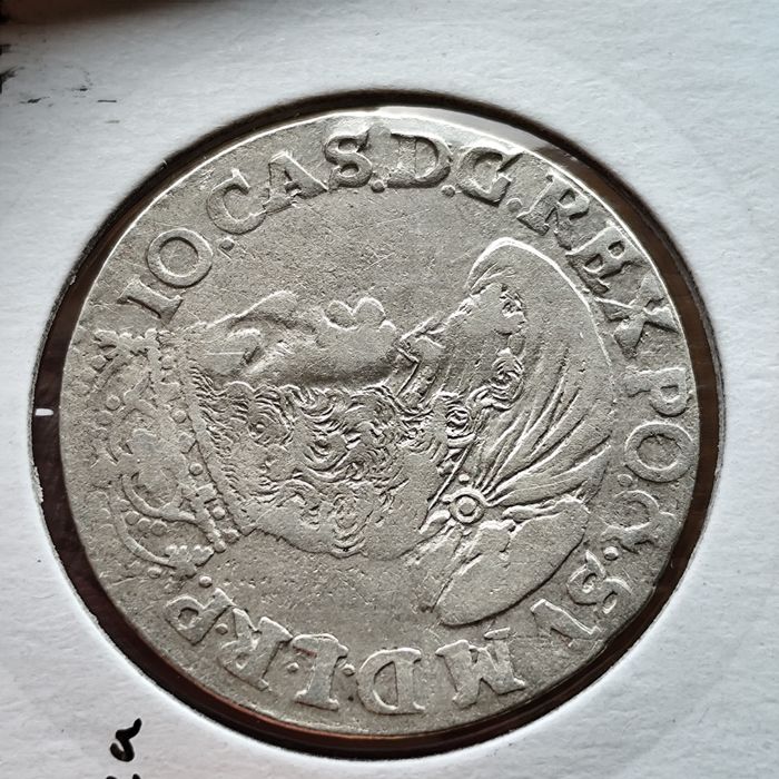 Ort 1658 Kraków Jan II Kazimierz bez otoku srebrna moneta