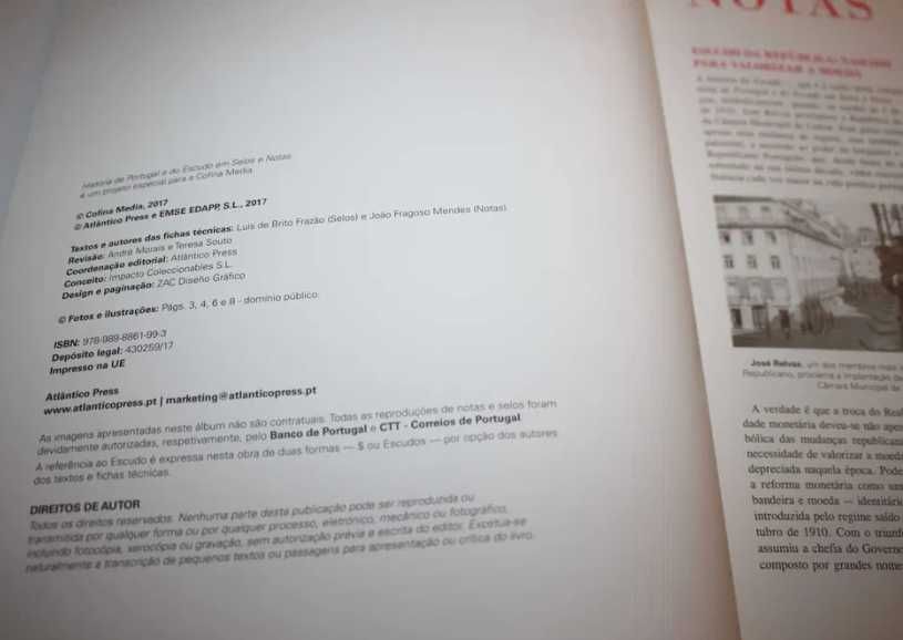 História de Portugal e do Escudo em Selos e Notas- Colecção Completa