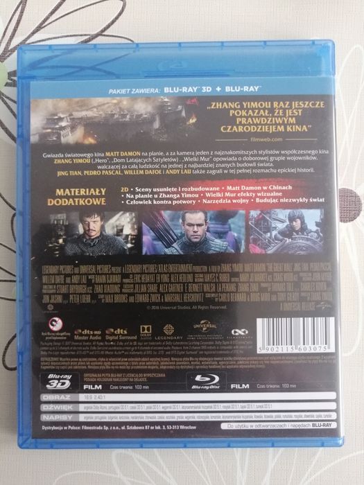 Wielki Mur blu-ray