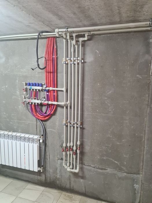 Отопление, водоснабжение. Опалювання, водопостачання. Сантехник