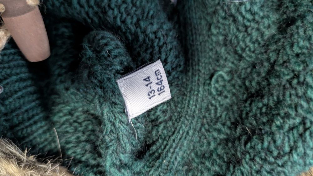 Poncho verde Tiffosi 13-14 anos