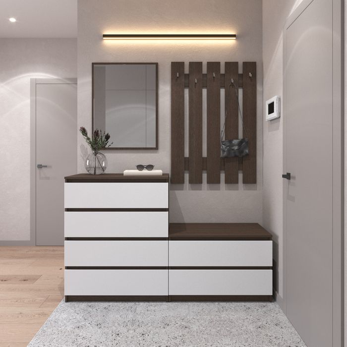 Комод, вішалка для одягу, комплект передпокою