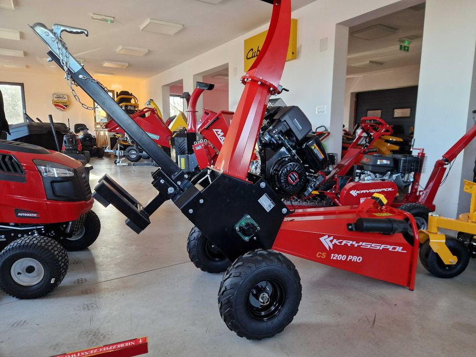 KRYSSPOL! Raty 10x699zł Profesjonalny rozdrabniacz rębak spalinowy do gałęzi 15cm ze sprzęgłem palenie kluczyk Loncin 15KM 420cc stabliny do lasu