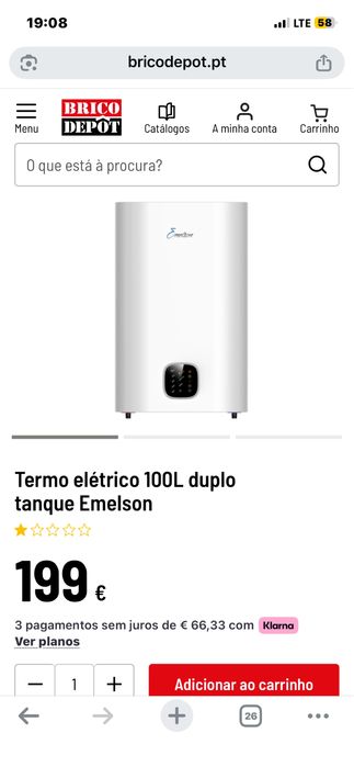 Termoacumulador duplo tanque