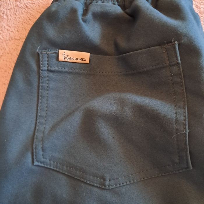 Komplet medyczny scrubs Kangoomed damski bluza XL spodnie XXL bawełna jak nowe