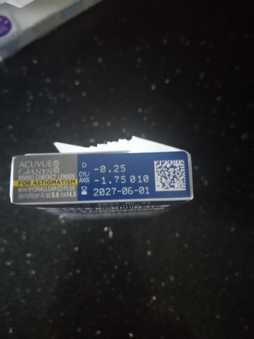 Soczewki kontaktowe acuvue oasys for astigmatism - 0,25/-1,75/010