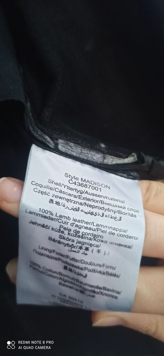 Ramoneska czarna skórzana krótka S