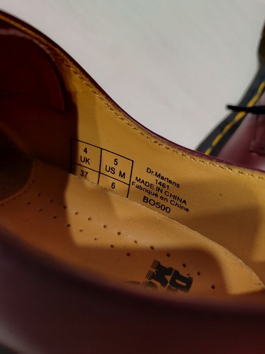Dr. Martens 1461 Cherry Red Smooth Leather Oxford 37 розмір