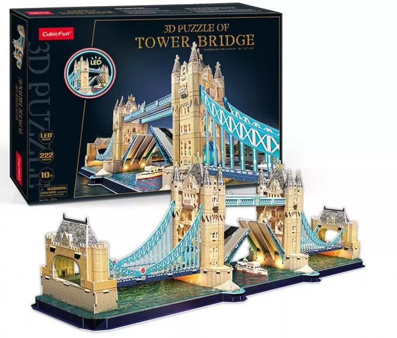Puzzle 3D Tower Bridge LED L531h Cubic Fun. Nowy Produkt