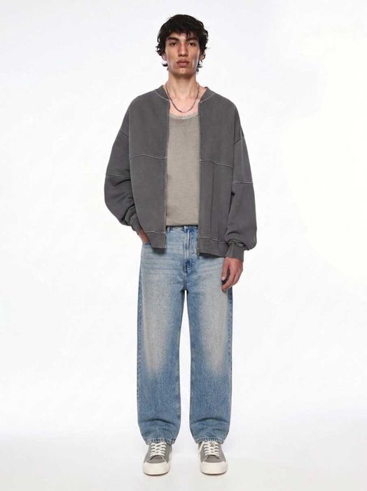 Джинси BERSHKA Baggy Fit Чоловічі Широкі Мішкуваті Сині На Осінь Нові