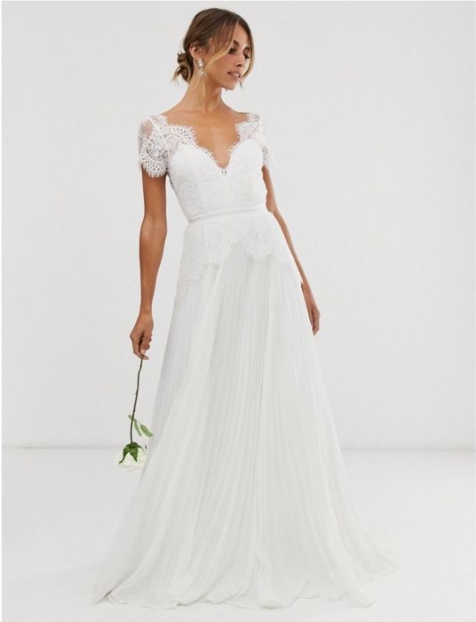 Новое свадебное платье Asos, платье на роспись s-m, xs-s