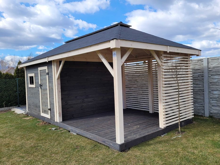 Domek Narzędziowy z Altaną DANIEL 6X3 Producent DREWNOTRIK.PL