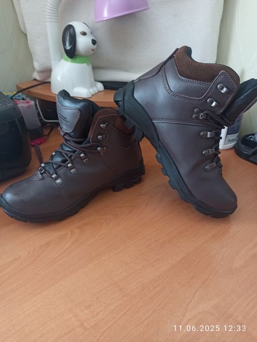 Ботинки Mountain Warehouse водонепроницаемые кожаные, стелька 26см.