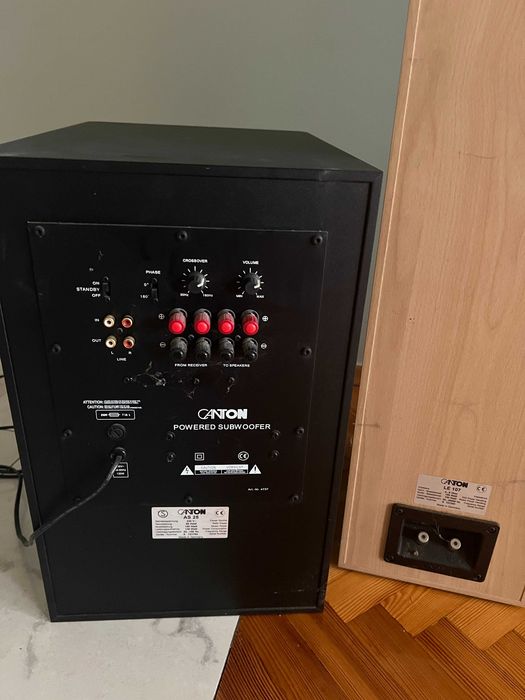 Zestaw kolumn Canton 5.1: 2× LE 107, 2× LE 102, 1× LE 105 CM, 1× AS 25 subwoofer