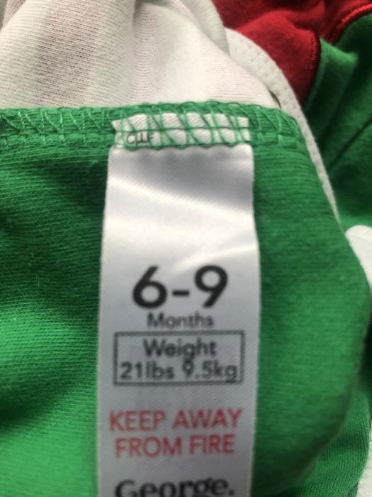 Śpiochy świąteczne 6/9 miesięcy