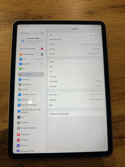 iPad Pro 11 2020 128GB WiFi + Cellular