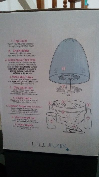 Máquina de lavar pincéis nova Lilumia 264286054841090121