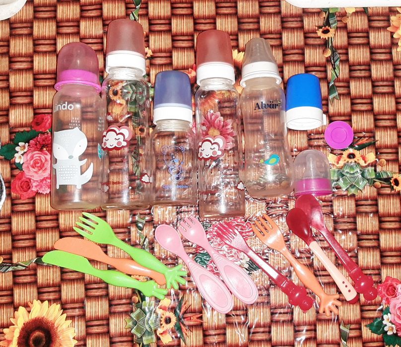 Стеклянная бутылка для смеси цена за всё