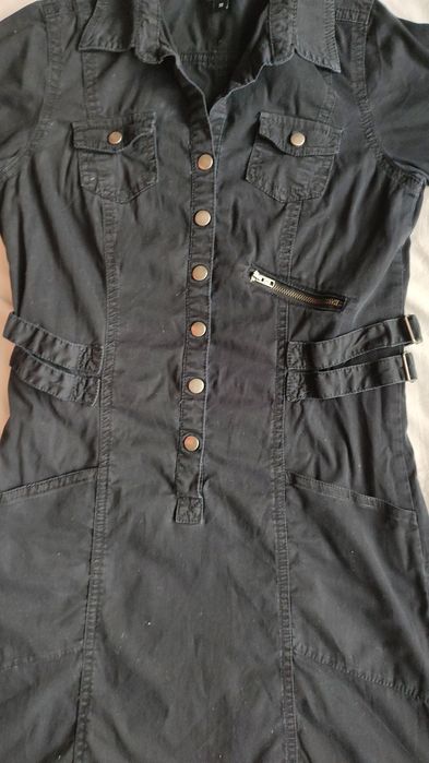 Sukienka  czarna rozm. M, 98 cm pachy