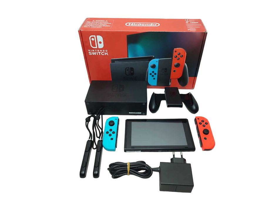 Konsola NINTENDO SWITCH V2 32 gb + Szkło hartowane + GRATISY