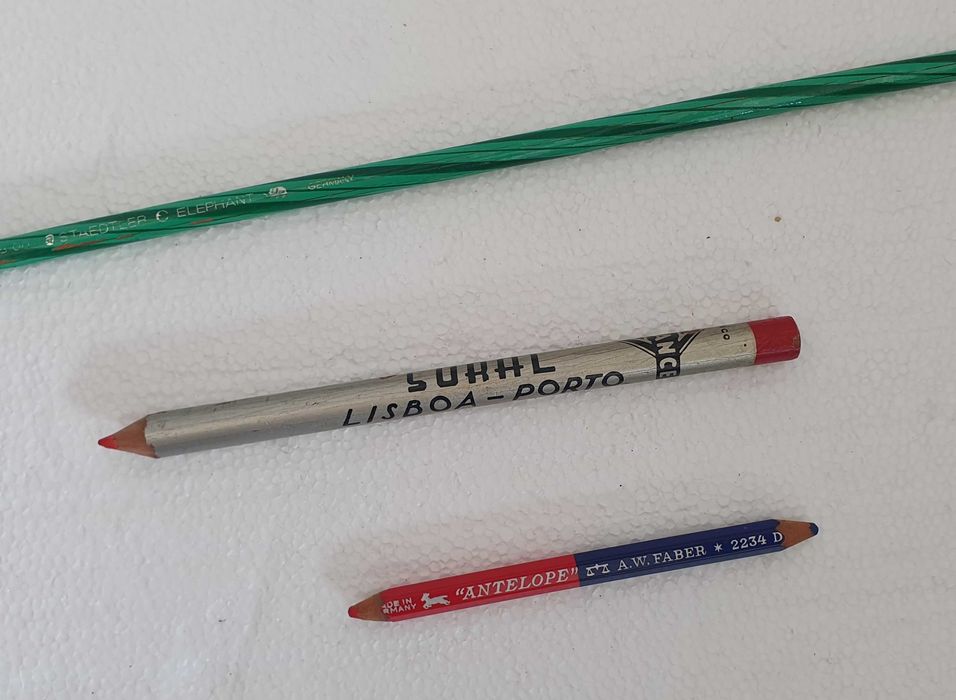 3 Lápis antigos, para coleção