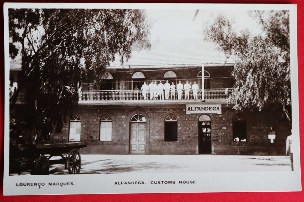 Lourenço Marques Alfândega ed. Moinhos fotografia/postal