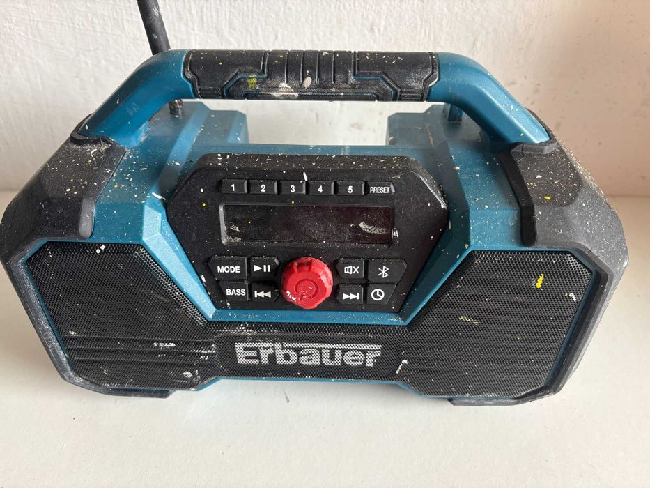 Будівельне FM-РАДІО Erbauer ERD18-Li, Bluetooth/ Aux,з Англії