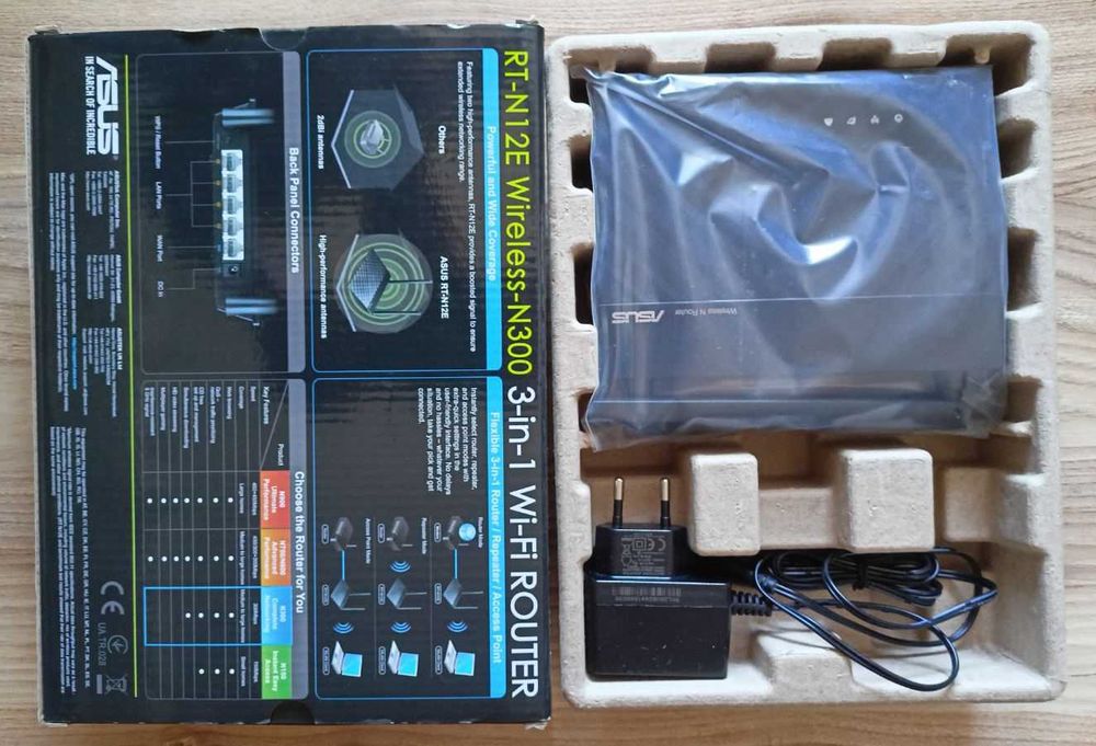 Роутер ASUS RT-N12E  (300 Mb)