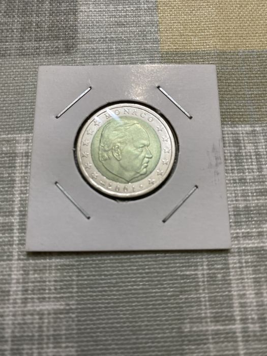 Moeda monaco 2 euros 2001