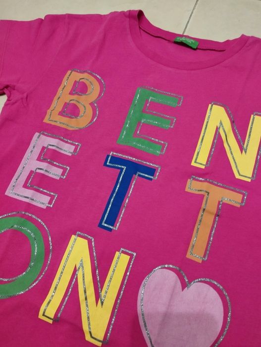 T-shirt Rosa Benetton - 13/14 anos