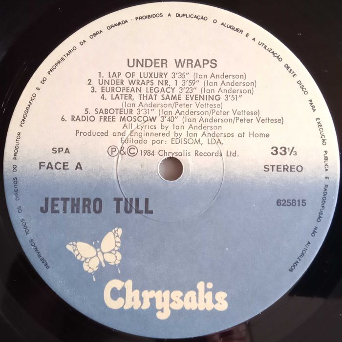 Jethro Tull - - - - - Under Wraps - - - - - LP