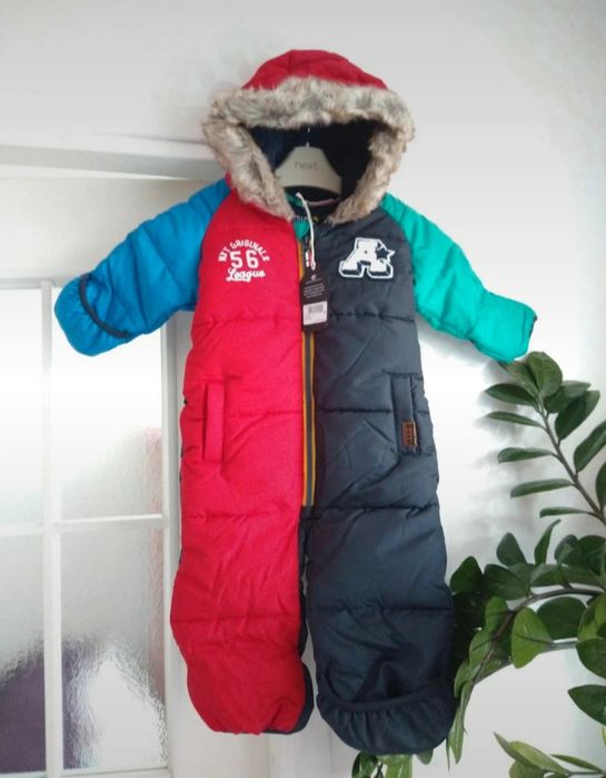 Next 80 nowy kombinezon zimowy chłopięcy 9-12 miesięcy