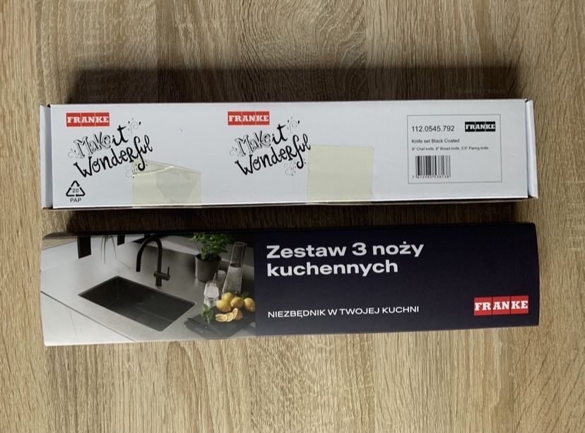 Zestaw noży kuchennych Franke