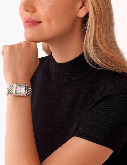 Годинник срібно-золотий Michael Kors MK4744 часы женские