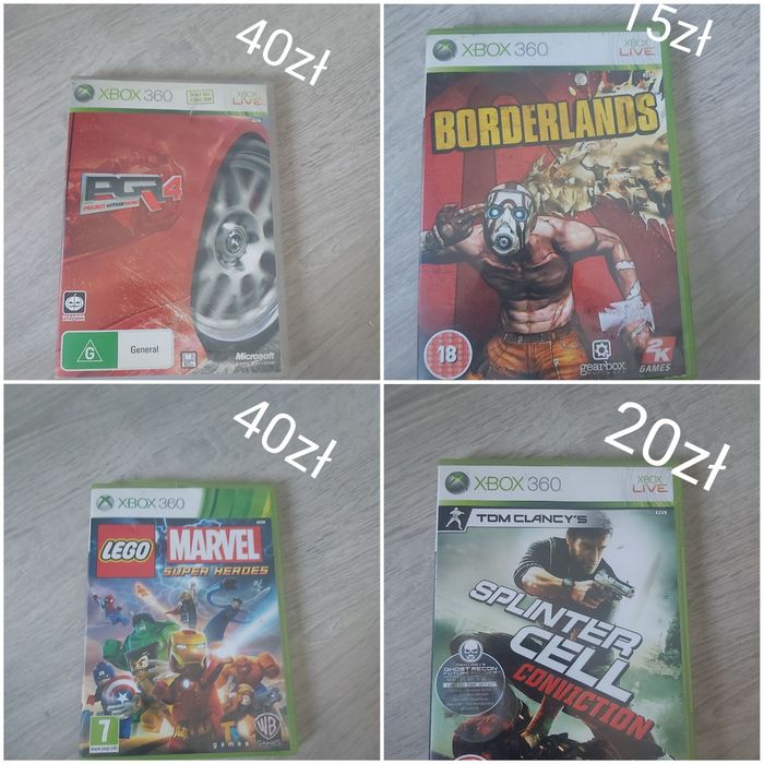 Sprzedam gry na xbox 360