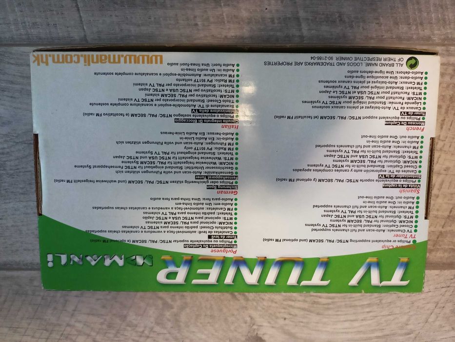 ТВ тюнер внутренний Manli (TV tuner) шина PCI, на чипе Philips SAA7134