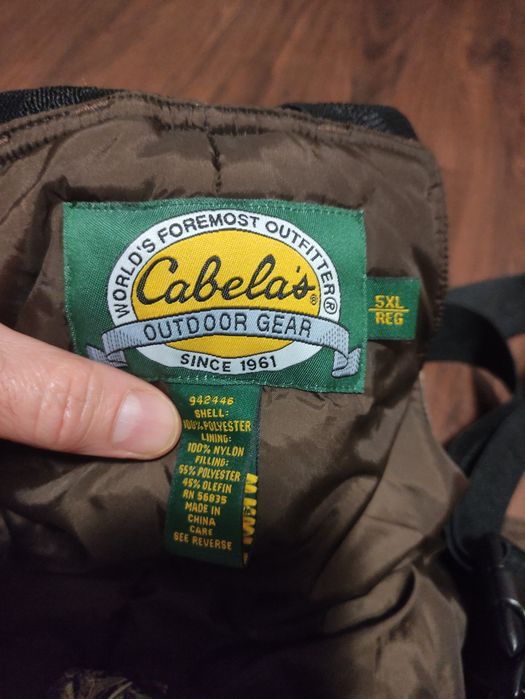 Полукомбинезон CABELАS охота рыбалка большого размера 5XL утеплённый