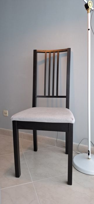 Mesa Ikea Torsby Vidro preto c/ 6 cadeiras Börje