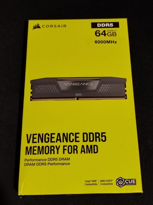 Pamięć RAM DDR5 Corsair 64GB 6000Mhz CL30 z gwarancją MediaExpert