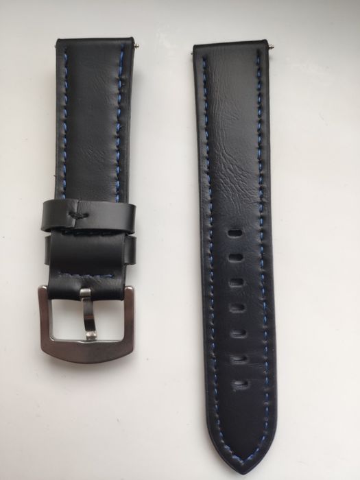 Ремінець для годинника шкіряний 22 мм