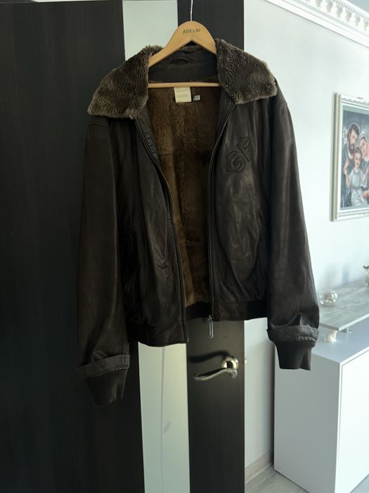 Чоловіча шкірянка з оленячим хутром. GF Ferre
