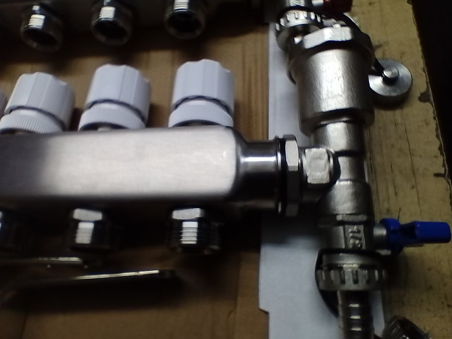 Rozdzielacz do ogrzewania podłogowego,nierdzewny,INOX,dom,budowa,pompa