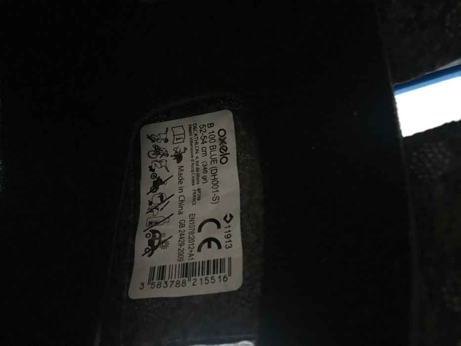 Kask rowerowy dziecięcy OXELO 52-54 cm z regulacją, ładny stan