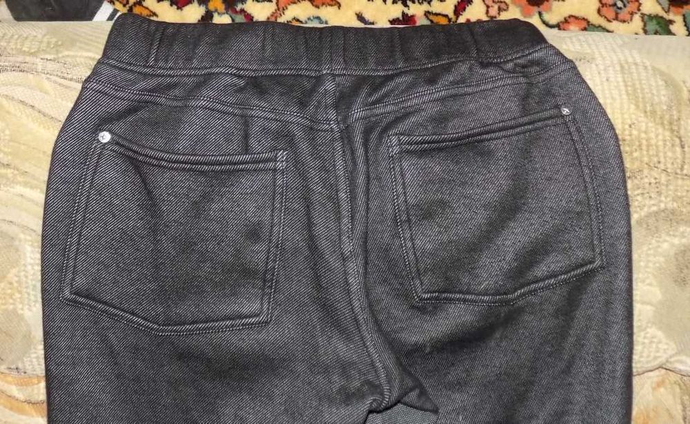 Эластичные джеггинсы брюки на флисе тсм р.S/M