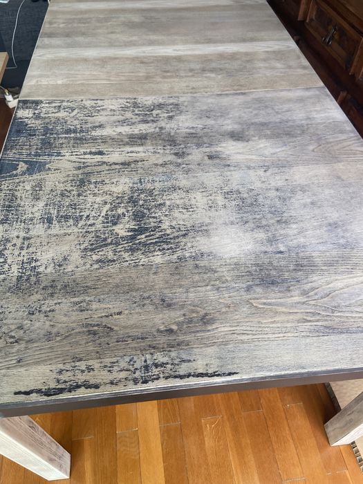 Mesa madeira Ikea para restauro +  6 cadeiras