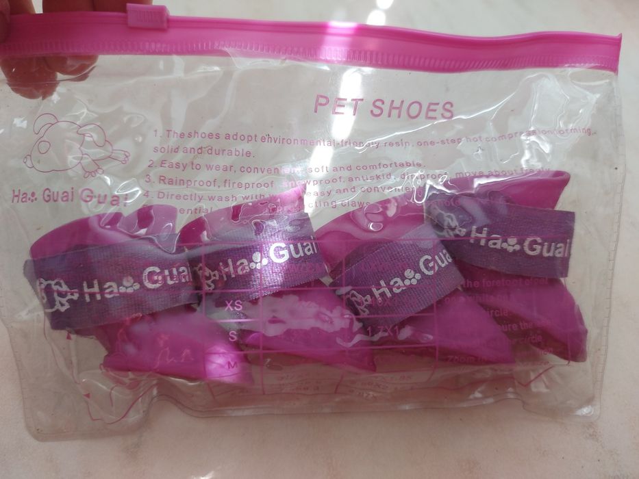 Сапожки силіконові для песика кішки